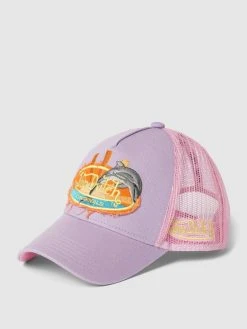 Von Dutch Trucker Cap Mit Label-Stitching Modell 'SKARA' - Lavendel