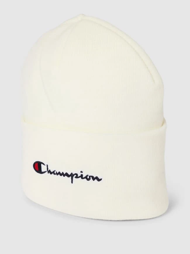 CHAMPION Beanie Mit Label-Stitching Modell 'Beanie Cap' - Hellgrau 3 CHAMPION Beanie Mit Label-Stitching Modell 'Beanie Cap' - Hellgrau