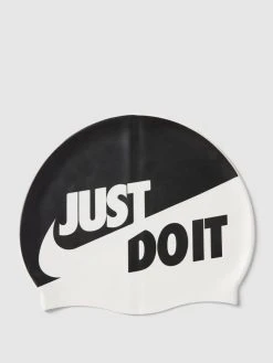 Nike Badekappe Mit Statement-Print Modell 'SLOGAN CAP' - Schwarz