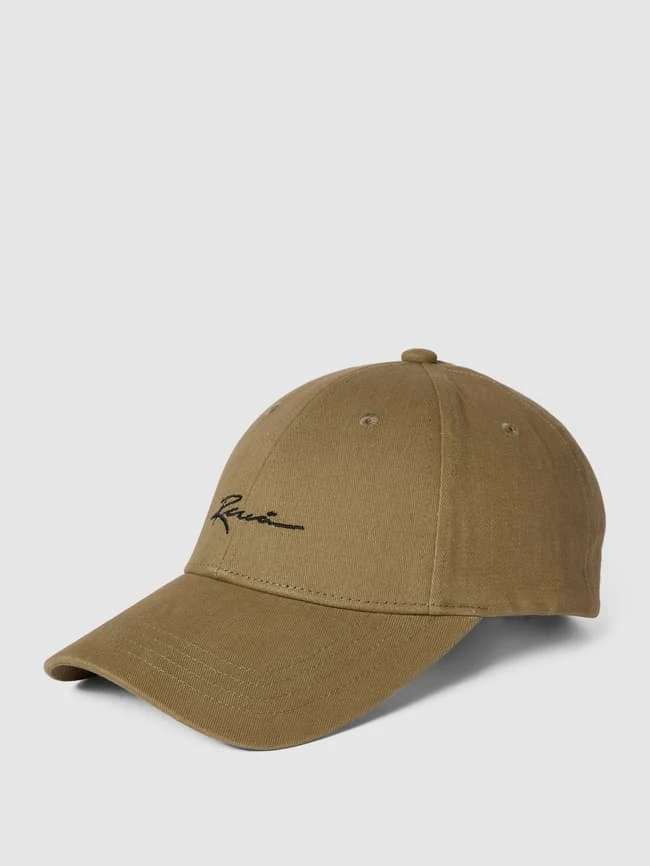 REVIEW Cap Aus Baumwolle Mit Label-Stitching - Olivgrün 3 REVIEW Cap Aus Baumwolle Mit Label-Stitching - Olivgrün