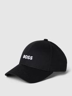 BOSS Cap Mit Label-Stitching Modell 'Zed' - Schwarz