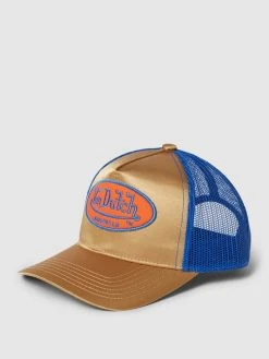 Von Dutch Trucker Cap Mit Label-Stitching - Gold