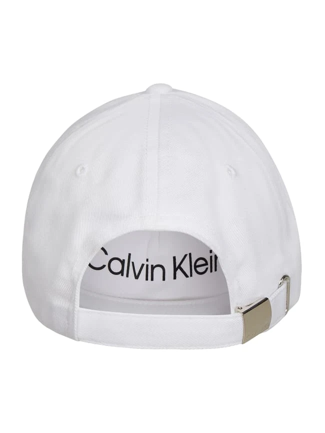 CK Calvin Klein Cap Aus Baumwolle - Weiß 4 CK Calvin Klein Cap Aus Baumwolle - Weiß – Bild 2