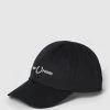 Fred Perry Basecap Mit Label-Stitching Modell 'GRAPHIC BRANDED TWILL CAP' - Schwarz -Castelli Shop 98q3gi9p6dakaiqbal24ogam997k8li88513ag9i910jiga2al4lcdag9l7jiiqc6h758cik8543gj23693j6e316phjgc356osjap1k75gm8e1g6krjcc1n64o3eohpcor6ccg