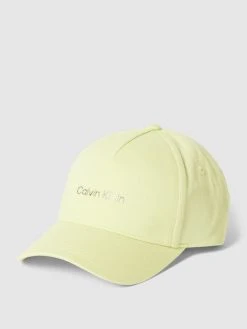 CK Calvin Klein Base Cap Mit Label-Applikation - Hellgrün