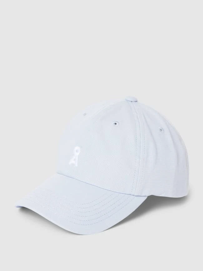 Armedangels Cap Mit Label-Stitching - Hellblau 2 Armedangels Cap Mit Label-Stitching - Hellblau