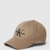 Calvin Klein Jeans Basecap Mit Label-Stitching Modell 'MONOGRAM CAP' - Sand