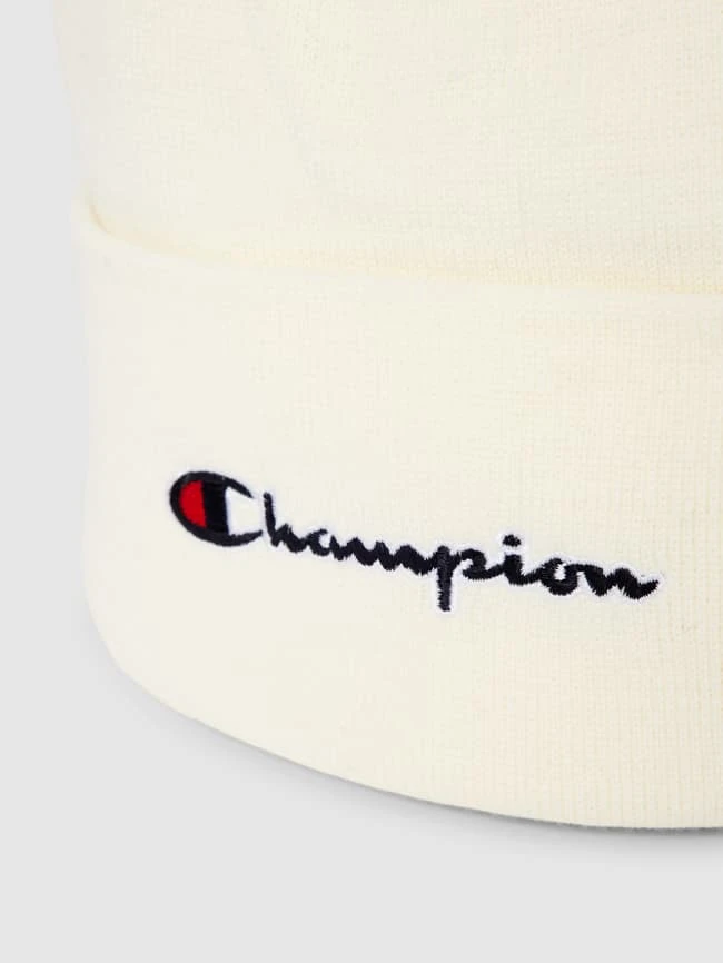 CHAMPION Beanie Mit Label-Stitching Modell 'Beanie Cap' - Hellgrau 4 CHAMPION Beanie Mit Label-Stitching Modell 'Beanie Cap' - Hellgrau – Bild 2