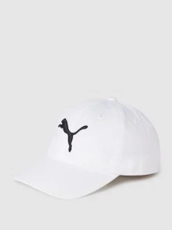 Puma Cap Mit Label-Stitching Modell 'ESS Cap' - Weiß