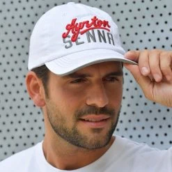 Ayrton Senna Cap Weiß Original 1960 2 -Castelli Shop ayrton senna cap weiss original 1960 2