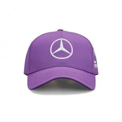 Mercedes-AMG Petronas Lewis Hamilton Kids Driver Cap Purple -Castelli Shop mercedes amg petronas lewis hamilton kids driver cap purple 3
