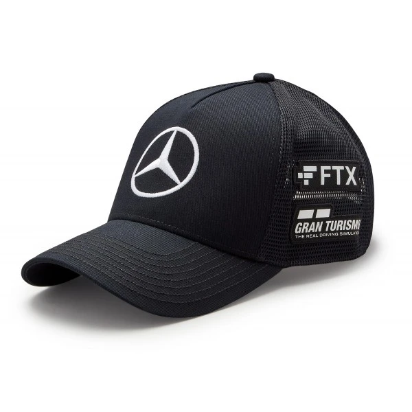Mercedes-AMG Petronas Lewis Hamilton Trucker Cap Black 3 Mercedes-AMG Petronas Lewis Hamilton Trucker Cap Black