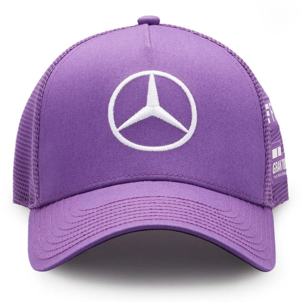 Mercedes-AMG Petronas Lewis Hamilton Trucker Cap Purple 6 Mercedes-AMG Petronas Lewis Hamilton Trucker Cap Purple – Bild 4