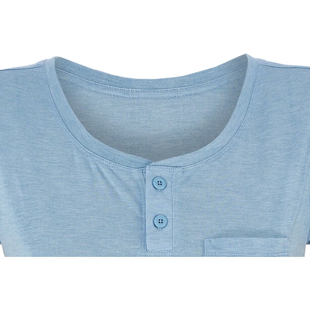 Patagonia Cap Cool Trail Bike Henley Kurzarmtrikot Damen Blau 4 Patagonia Cap Cool Trail Bike Henley Kurzarmtrikot Damen Blau – Bild 2